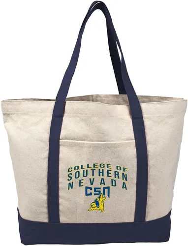 Vista 321 de Campus Lab Bolsa de lona con logotipo primario colegiado con bolsillo externo, bolsa de hombro reutilizable para ir de compras, playa Águilas A&m