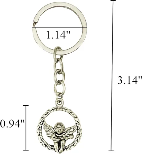 Vista 2 de PHAETON - Llavero de ángel de la guarda (32 unidades), diseño de ángel