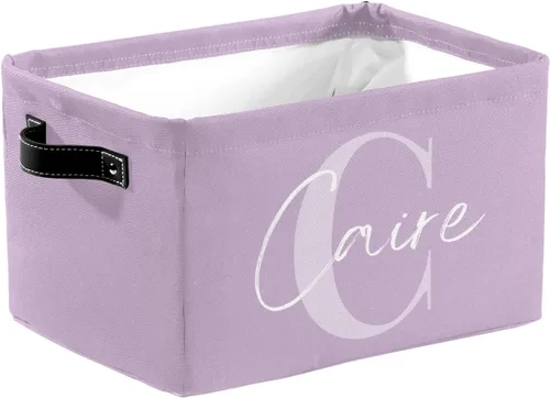 Vista 15 de Cesta de regalo personalizada con nombre, caja de juguetes de almacenamiento personalizada para niños, organizador de cubos de almacenamiento
