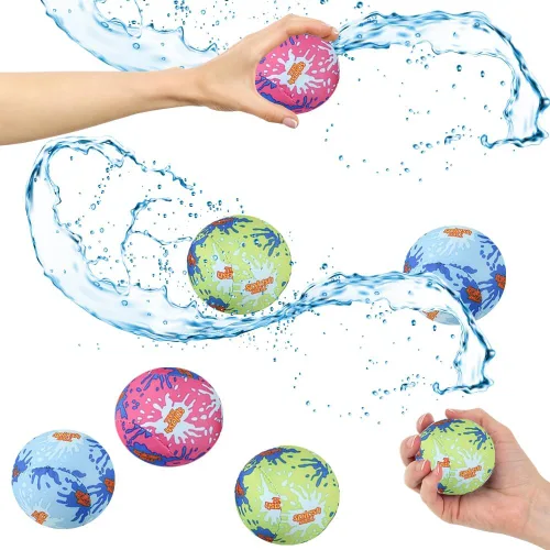 Vista 10 de The Dreidel Company Bola de rebote de agua, juguete divertido de actividades acuáticas para piscina al aire libre, eventos de fiesta de cumpleaños