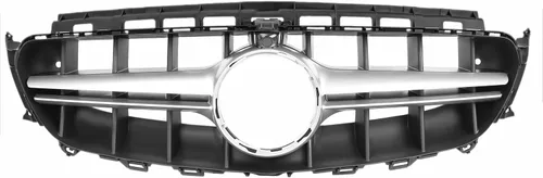 Vista 5 de Parrilla delantera compatible con Mercedes Benz E Class W213 E300 E350 E400 E400 E450 Cromo, estilo AMG