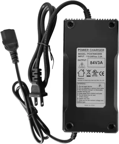 Vista 2 de Cargador de Batería de 84V 3A para Paquete de Batería de Litio Li-ion de 20S 72V con Enchufe de 3 Agujeros