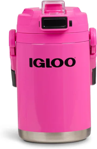 Vista 12 de Igloo Rival Fusion - Botella deportiva de acero inoxidable de 54 onzas, jarra de agua aislada, color negro