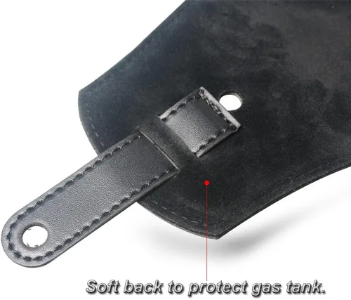Vista 5 de Bolsa de Tanque de Combustible de Cuero Desmontable para Harley Dyna FXD Street Bob Low Rider Wide Glide 2006-2017