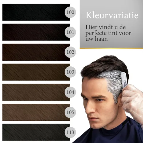 Vista 4 de Bigen Color de cabello permanente Speedy para hombre castaño oscuro
