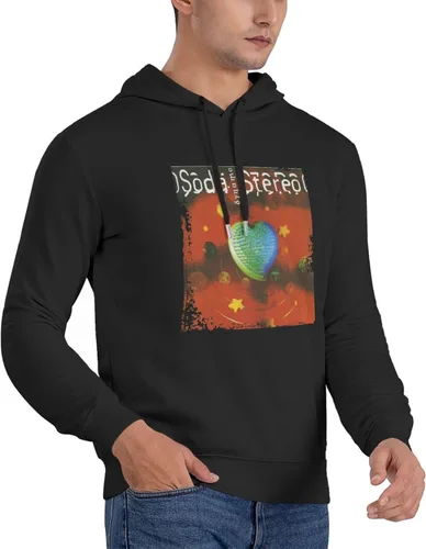 Vista 2 de Soda Stereo Dynamo Men'S Hoodie Sweatshirt Long Sleeve Casual Light Pullover Cotton Breathable Sweatshirt