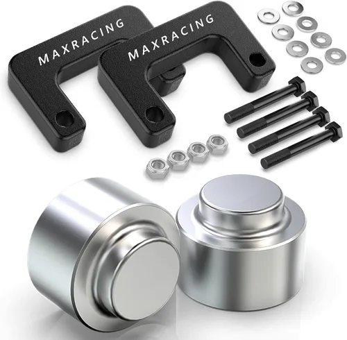 Vista 21 de MAXRACING - Kit de nivelación frontal de 1.5 pulgadas, espaciadores de elevación de puntales, para tracción de 2 y 4 llantas