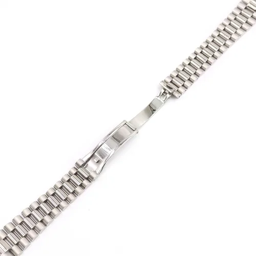 Vista 5 de SCRUBY 20mm 316L Stainless Steel Solid Curved End Screw Links Replacement Wrist Watch Band Bracelet Strap For Rolex President