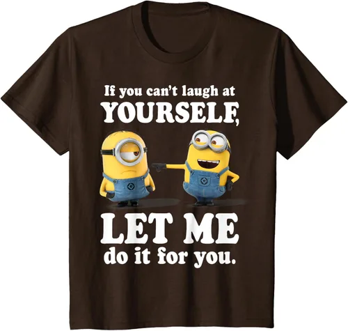 Vista 52 de Camiseta gráfica de Minions de Mi villano favorito: Ríete de ti mismo Negro