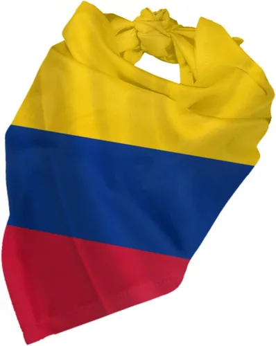 Vista 5 de Bufanda para perro con bandera de Colombia, bandana para mascotas, baberos para mascotas