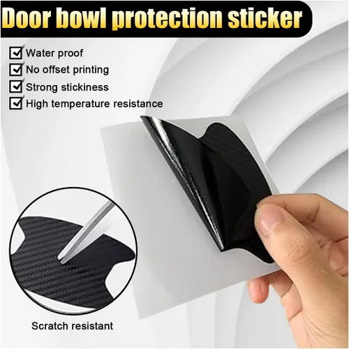 Vista 5 de 8 PCS Calcomanías Antiarañazos para Manijas de Puertas de Automóvil, Autoadhesivas y Sin Marcas, Películas Protectoras contra Arañazos de Pintura