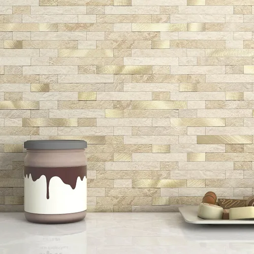 Vista 7 de MOFIT Azulejo de Respaldo de Ladrillo de Piedra 3D para Cocina Despegar y Pegar Azulejo de Pared Autoadhesivo, Pegatinas de Azulejos de Mosaico