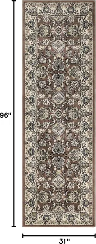 Vista 2 de Superior - Tapete elegante - Colección Lille., Polipropileno, Marrón