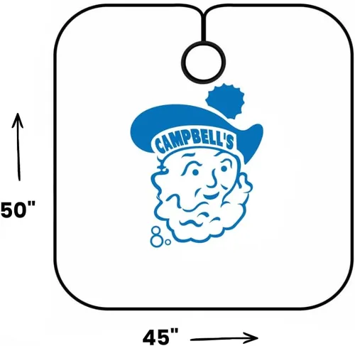 Vista 6 de Campbell's Paño de algodón para peluqueros y estilistas, Blanco
