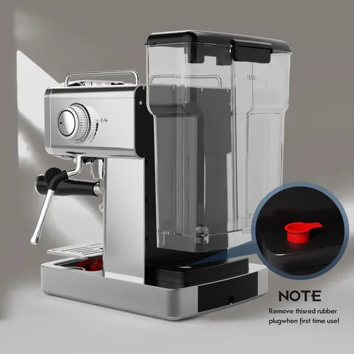 Vista 8 de Máquina de café expreso,Máquina de café de acero inoxidable,Presión visible Guagem
