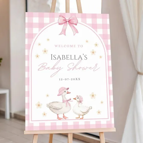 Vista 12 de Personalized Baby Shower Welcome Sign, Red Ladybug Baby Shower Welcome Sign, 12" X 18" (Small), 27" (Medium), 36" (Large), Plastic, Modern, Pole