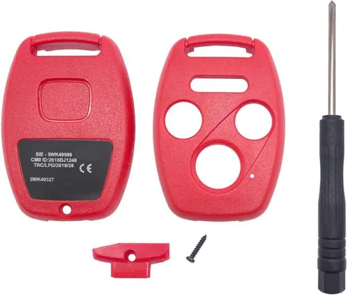 Vista 7 de Sin corte Reemplazo de funda para llave Honda 2003-2012 Accord 2005-2010 Civic 2005 2006 CR-V Pilot Ridgeline Oldyssey, llave de entrada sin llave
