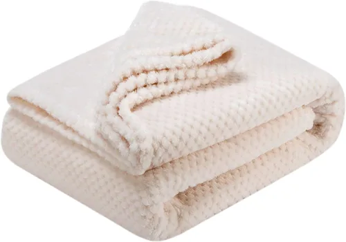 Vista 93 de Manta difusa o manta mullida para bebé, suave y cálida y acogedora manta de lana de coral para niños pequeños, bebés o recién nacidos, para cuna