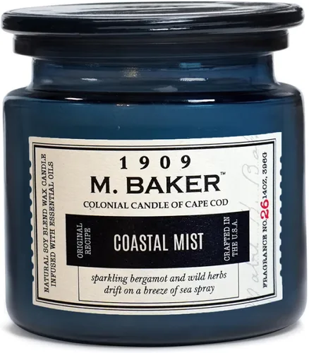 Vista 20 de Colonial Candle Vela perfumada de bambú de geranio, vela de cera de mezcla de soja natural de 2 mechas con aceites esenciales, vela en tarro