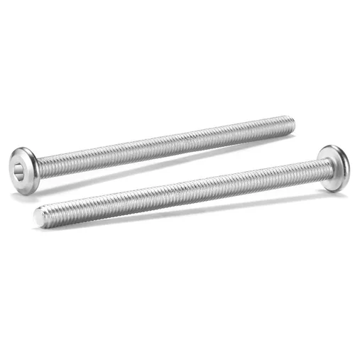 Vista 11 de 20 tornillos hexagonales de cabeza plana M5 x 0.236 in, acero inoxidable 304 18-8, rosca completa (con llave hexagonal)