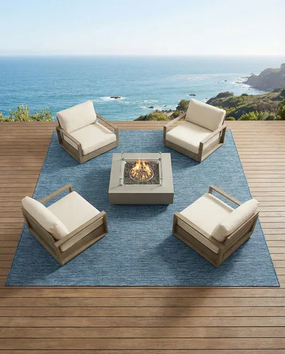 Vista 10 de Rugs.com Outdoor Solid Collection - Alfombra de pelo plano beige de 2 x 3 pulgadas, perfecta para entradas, cocinas, rincones de desayuno, piezas