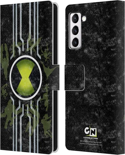 Vista 7 de Head Case Designs Officially Licensed Ben 10: Alien Force Ben's Jacket Graphics Leather Wallet Case Compatible with Samsung Galaxy S21+ 5G