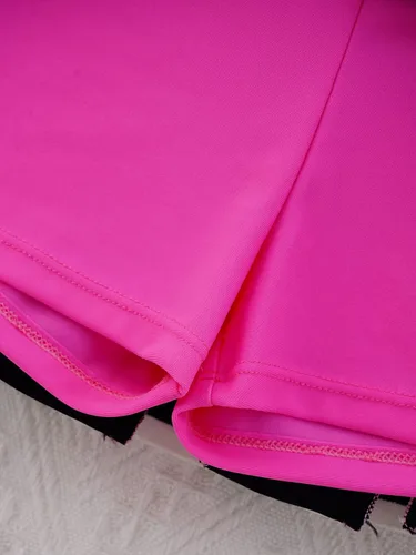 Vista 6 de Nikiikoo - Disfraz de líder de animación para niños y niñas, conjunto de minifalda plisada para colegialas, uniforme de danza