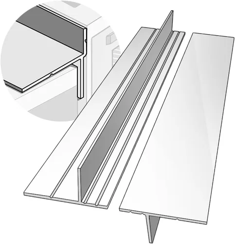 Vista 14 de Fundas de silicona para huecos para encimera de cocina, resistentes al calor, no pegajosas, sellos de relleno entre encimera, estufa, horno, Blanco