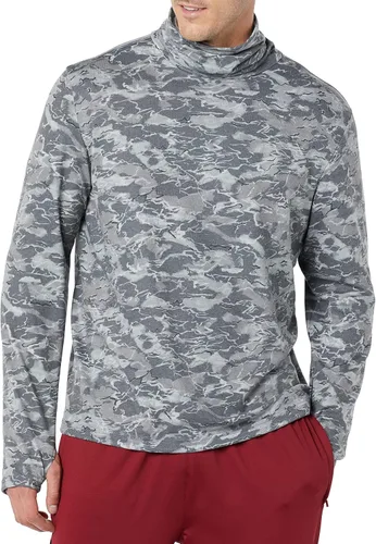 Vista 4 de Tienda Essentials Camisa de manga larga con cuello enrollado y tecnología suave para hombre