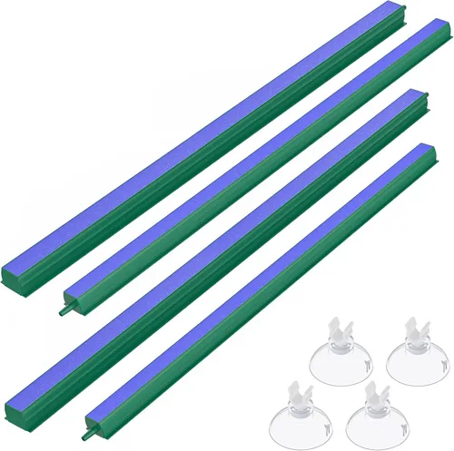 Vista 9 de Pawfly Barra Difusora de Aire para Acuario 4 Pulgadas, Burbujeador de Piedra para Tanque de Peces con Base de Plástico Cuadrada Difusor de Oxígeno