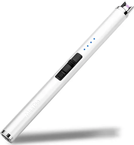 Vista 8 de MeeToo Encendedor eléctrico recargable USB tipo C para velas, Navidad, cocina, camping, fiesta, regalos para esposa, mujeres, hombres, Nana, negro