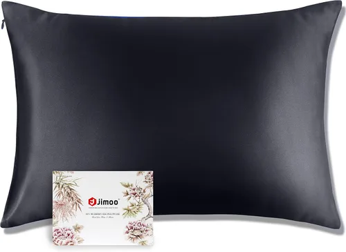 Vista 7 de J JIMOO Funda de almohada de seda para el pelo y la piel, 19 Momme, 600 hilos, 100 % seda de morera
