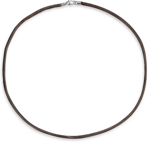 Vista 2 de Bling Jewelry Collar de hilo de seda satinada suave y fina para colgante, para mujeres, hombres y adolescentes, cierre de pinza de langosta de plata
