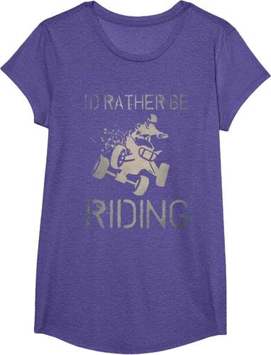 Vista 21 de Camiseta gráfica I'd Rather Be Riding ATV Quad Racing Rider de 4 ruedas, Negro