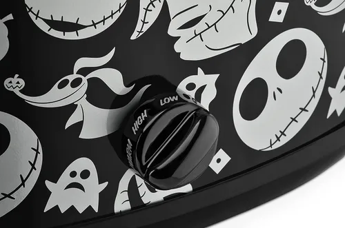 Vista 3 de Disney The Nightmare Before Christmas Olla de Cocción Lenta por Select Brands - Electrodoméstico de Cocina de 7 Cuartos - Recipiente de Gres