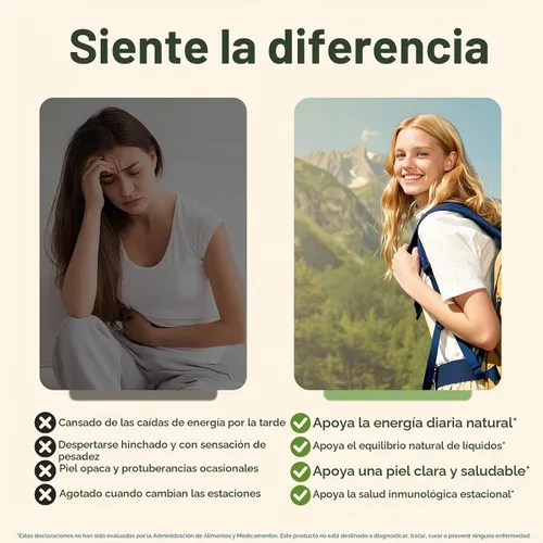 Vista 5 de Cápsulas de drenaje linfático, fórmula herbaria natural de 120 unidades para la salud inmunológica y equilibrio de líquidos con diente de león