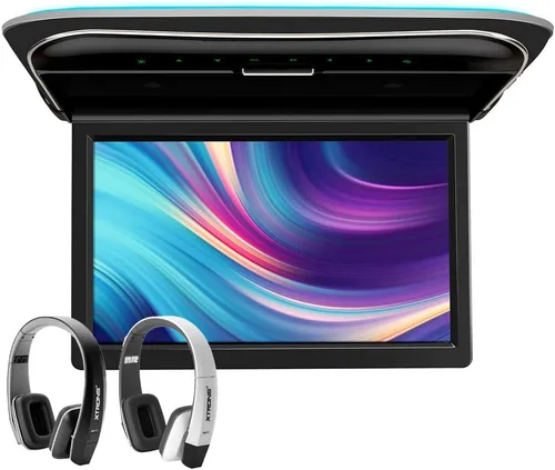 Vista 11 de XTRONS Pantalla de monitor montada en el techo del automóvil de 11.6 pulgadas, pantalla ultrafina abatible para automóvil, reproductor de video