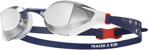 Vista 6 de TYR Tracer-X RZR Racing - Gafas de natación competitivas de perfil ultra bajo, antiniebla, visión periférica amplia Ultra-Low Profile Frame