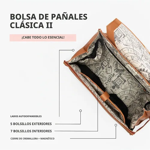 Vista 5 de Freshly Picked - Mochila clásica convertible de mujer para guardar pañales