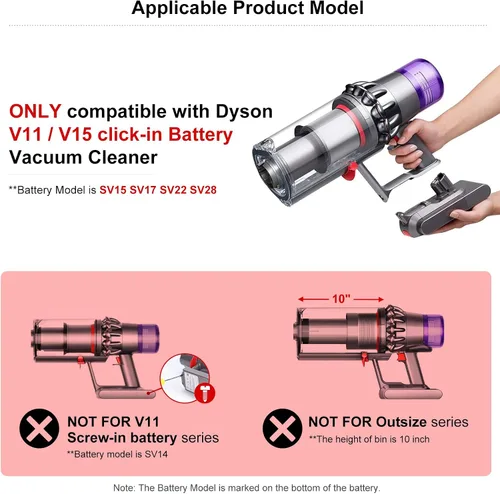 Vista 2 de Reemplazo del conjunto del interruptor de gatillo V15 compatible con Dyson