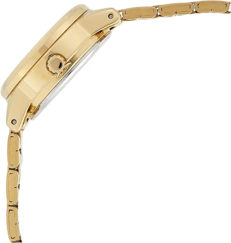 Vista 3 de Casio LTP-V002G-7B2 Reloj analógico para mujer tono dorado blanco fácil lector esfera de fecha