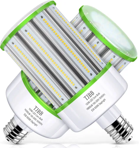 Vista 8 de TJBB Paquete de 2 bombillas LED de mazorca de maíz de 100 W, bombilla LED de base grande Mogul E39 (reemplazo de 250-400 W MH/HPS), iluminación