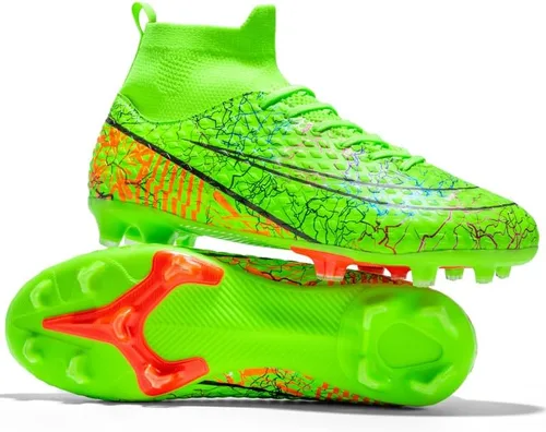 Vista 3 de Zapatos de fútbol para hombre y mujer, zapatos de fútbol para interiores, zapatos de fútbol para exteriores, zapatos de fútbol para niños, tacos
