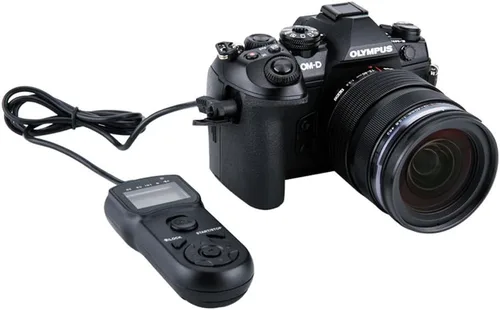 Vista 8 de Temporizador digital Cable obturador remoto JJC Timer Shutter Release Cable de control remoto para Olympus E-M1 Mark II Reemplaza Olympus RM-CB2