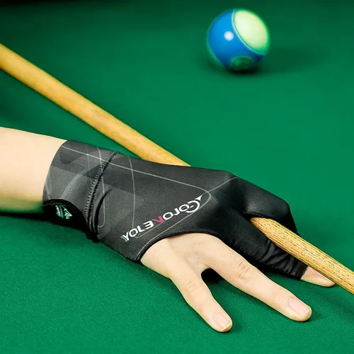 Vista 7 de Guantes de billar para mano derecha, guantes de billar de 3 dedos, guantes de billar para taco de piscina, guantes de billar transpirables de secado