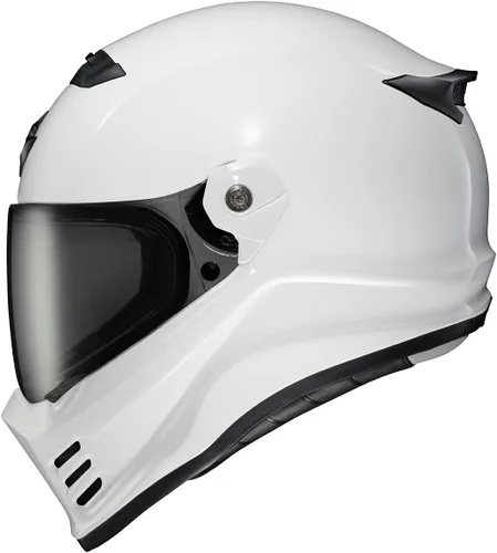 Vista 8 de ScorpionEXO Covert FX - Casco integral para motocicleta adulto estilo Street Fighter - bolsillos para altavoces con Bluetooth, certificación DOT ECE