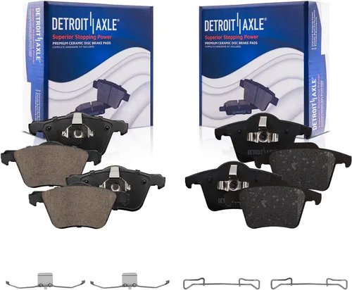 Vista 116 de Detroit Axle - Pastillas de freno traseras para Toyota Prius 2012-2015 Prius Plug-In 2017-2018 Corolla iM 2016 Sion iM 2011-2017 Lexus CT200h