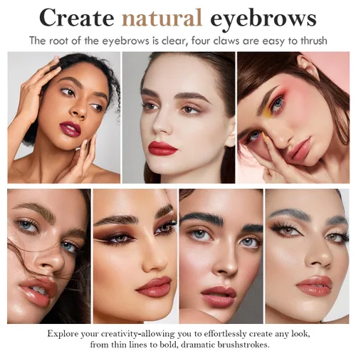 Vista 7 de Lápiz de cejas marrón claro, lápiz de cejas Microblading a prueba de manchas con punta de microhorquilla mejorada, lápiz de microblading impermeable