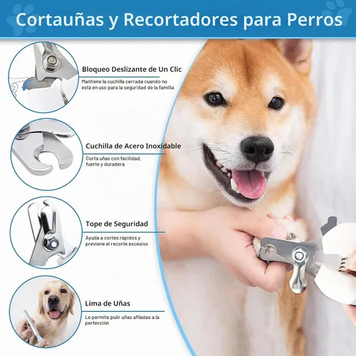 Vista 6 de Cepillo para Perros Kit de Aseo para Perros 7 PIEZAS Cepillo para Perros para Muda de Pelo - Cepillos para Perros para Aseo, Peine Desenredante