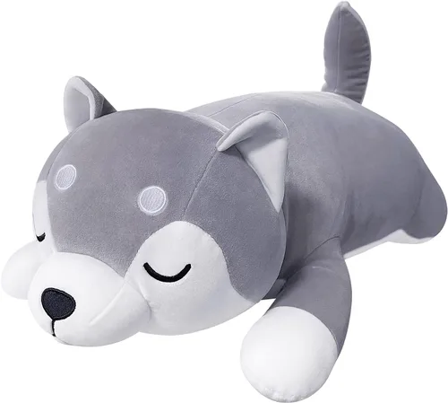 Vista 10 de Peluche de perro salchicha grande de 19 pulgadas, lindo peluche de perro Weiner, juguete de peluche de perro salchicha grande, lindo animal